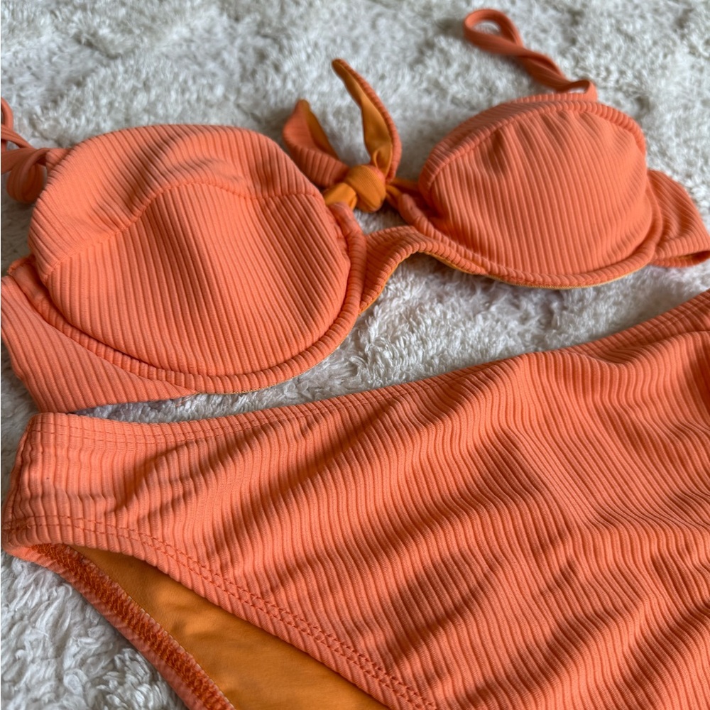 Dippin' Daisy's Ribbed Orange Bikini